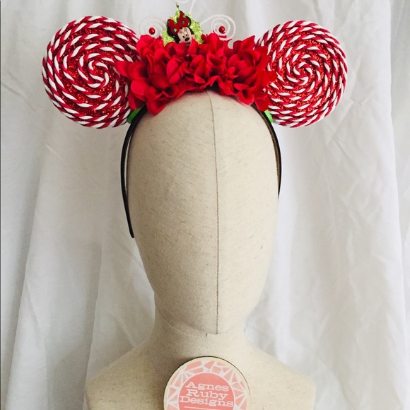 Very Merry Minnie Holiday Mouse Ears Disney Epcot - Picture 3 of 3